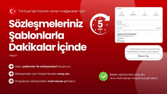 E‑Ticaret Sözleşmeleri &amp; Onay screenshot