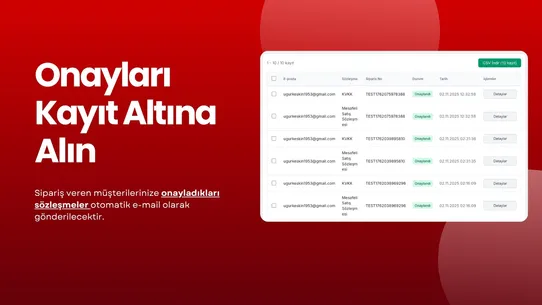 E‑Ticaret Sözleşmeleri &amp; Onay screenshot