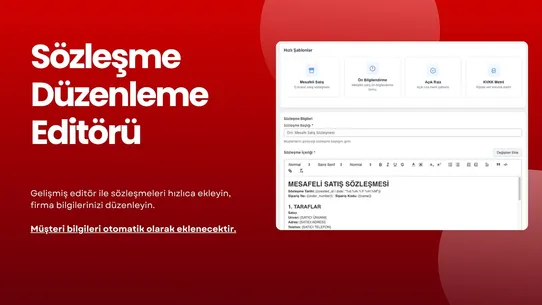 E‑Ticaret Sözleşmeleri &amp; Onay screenshot