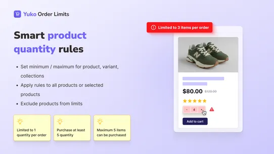 Yuko Minimum Order Quantity screenshot