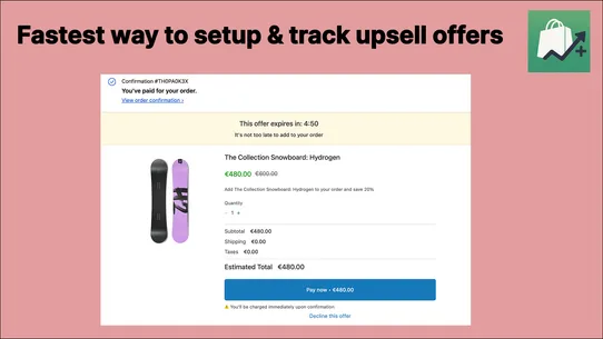 PPS Post Purchase Upsell screenshot