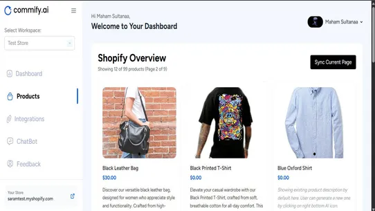 CommifyAI screenshot