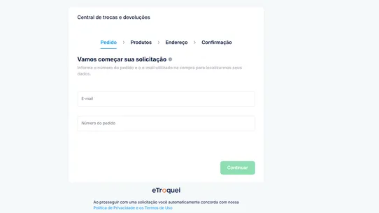 eTroquei ‑ Trocas e Devoluções screenshot