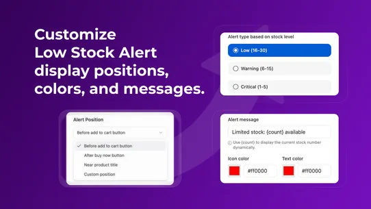 RVNE ‑ Low Stock Alerts screenshot