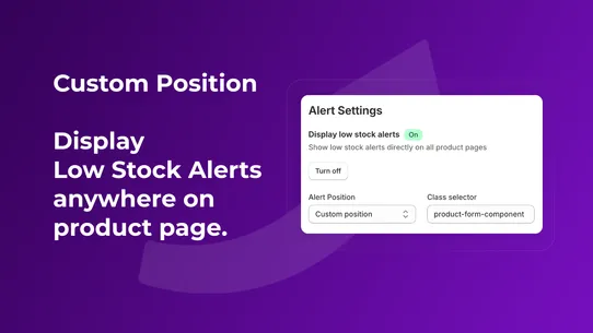 RVNE ‑ Low Stock Alerts screenshot