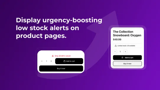 RVNE ‑ Low Stock Alerts screenshot