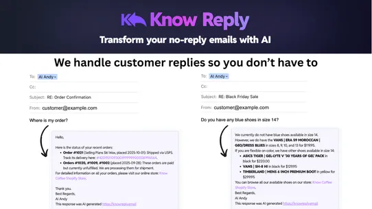 Know Reply‑AI Email Engagement screenshot