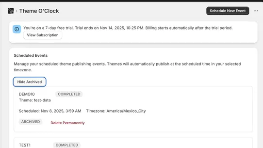 Theme O&#39;Clock screenshot