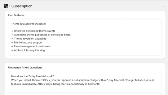 Theme O&#39;Clock screenshot