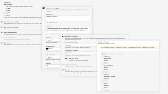 VAT &amp; Tax Switcher screenshot