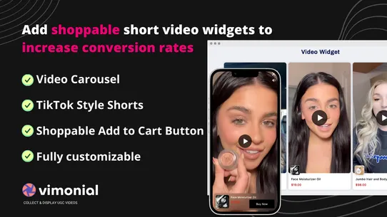 Vimonial Shoppable Video &amp; UGC screenshot