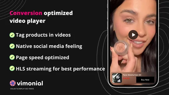 Vimonial Shoppable Video &amp; UGC screenshot