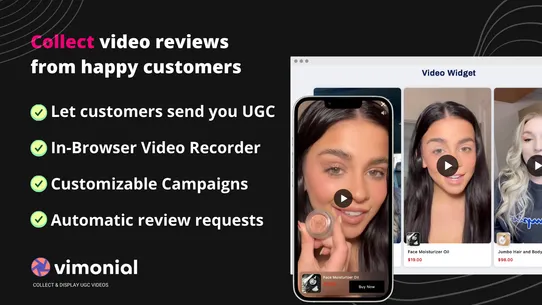 Vimonial Shoppable Video &amp; UGC screenshot