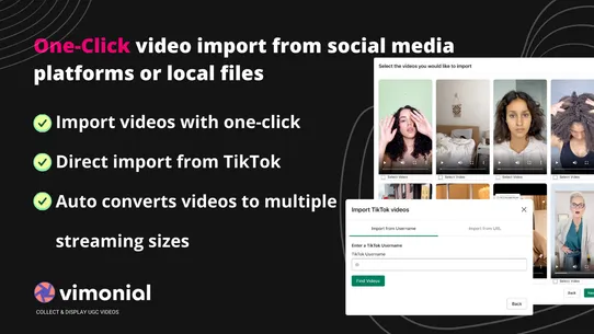 Vimonial Shoppable Video &amp; UGC screenshot