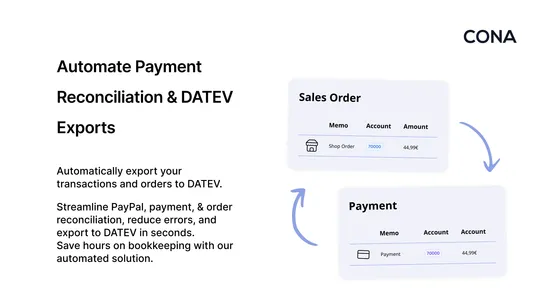 CONA | Reconcile your revenues screenshot