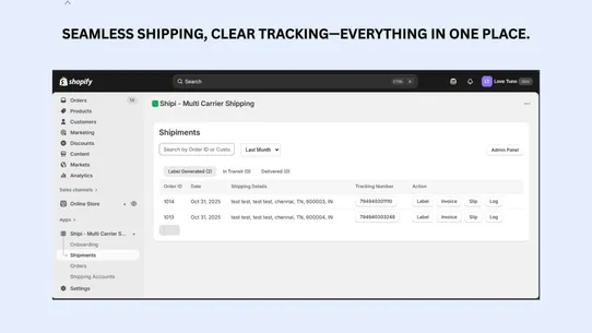 Shipi ‑ Multi Carrier Shipping screenshot