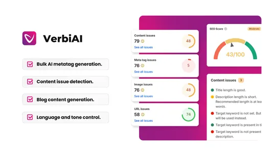 VerbiAI ‑ AI SEO Optimizer screenshot