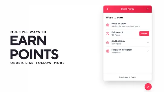 Tazoh: Loyalty Rewards &amp; Refer screenshot