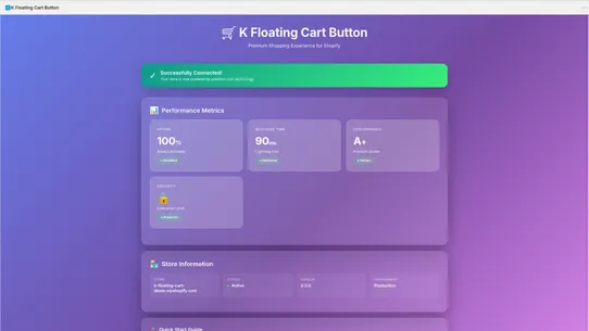 K Floating Cart Button screenshot