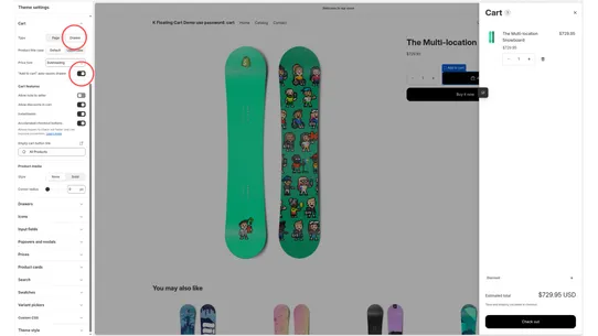 K Floating Cart Button screenshot