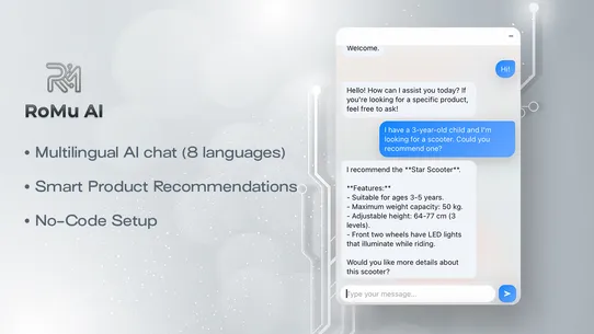 RoMuAI – AI Customer Service screenshot