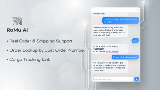 RoMuAI – AI Customer Service screenshot