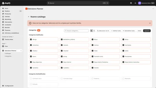Datcisions Planner screenshot