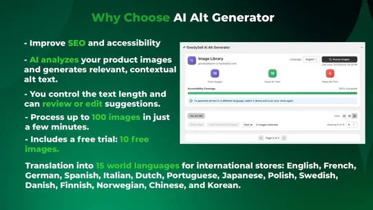 GoodySell: AI Alt Generator screenshot