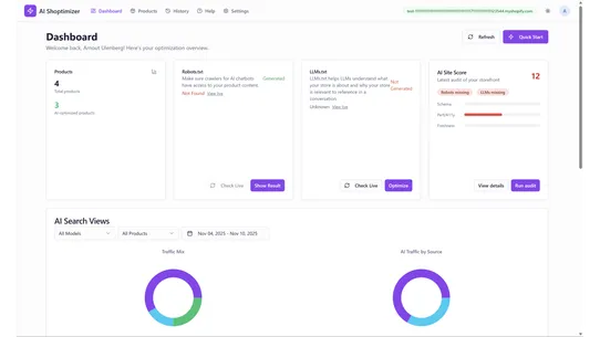 AI Shoptimizer screenshot