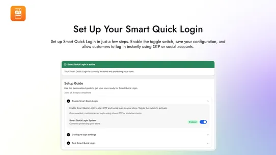 Smart Quick login screenshot