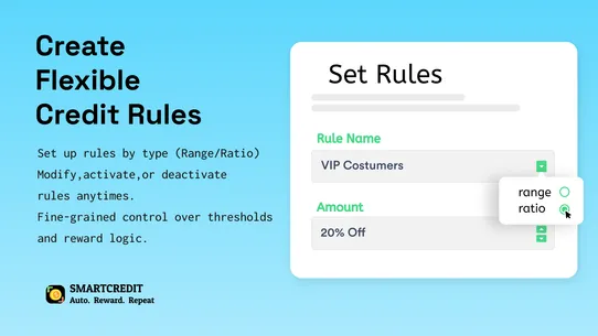 SmartCredit : store credit screenshot