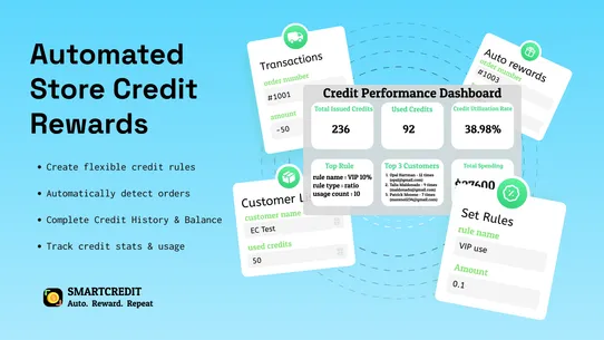 SmartCredit : store credit screenshot