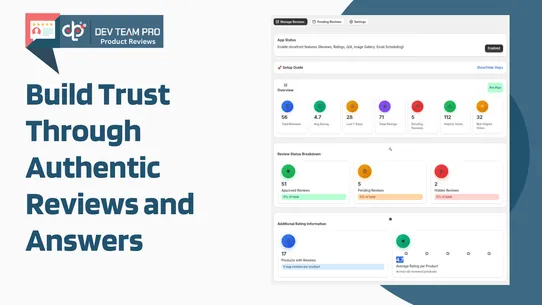DevTeamPro: Product Reviews screenshot