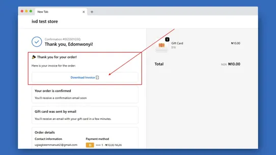 One‑Click Invoice Downloader screenshot