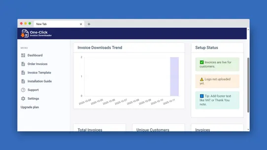 One‑Click Invoice Downloader screenshot