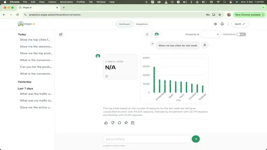 Oogwai Analytics screenshot