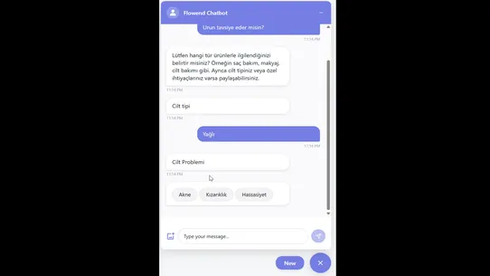 Flowend AI Chatbot screenshot