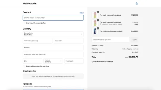 Cart specials app screenshot