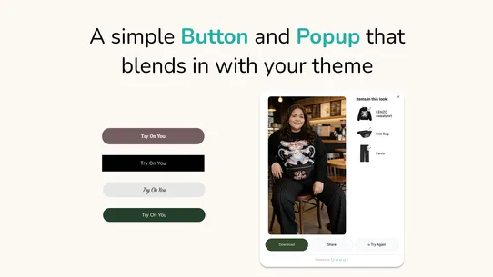 Uwear: One Click Try‑On screenshot