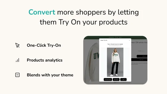 Uwear: One Click Try‑On screenshot