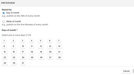 Schedora: Schedule Products screenshot