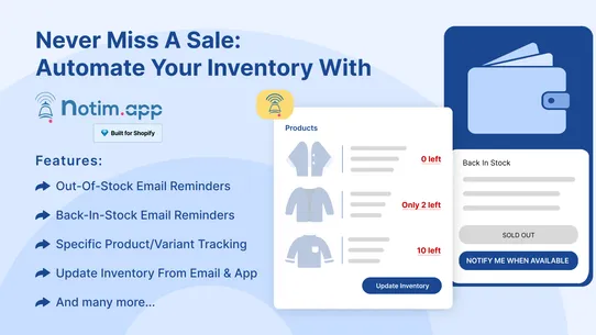 Notim: Back In Stock+Notify Me screenshot