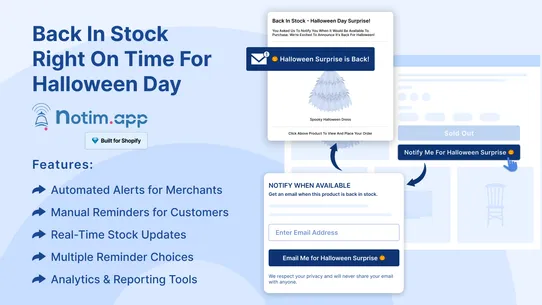 Notim: Back In Stock+Notify Me screenshot