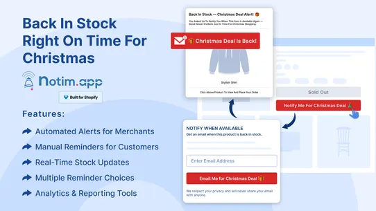 Notim: Back In Stock+Notify Me screenshot