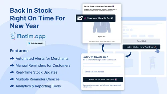 Notim: Back In Stock+Notify Me screenshot