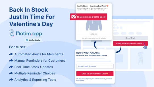 Notim: Back In Stock+Notify Me screenshot