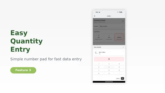 COUNTY ‑ exact stock counting screenshot