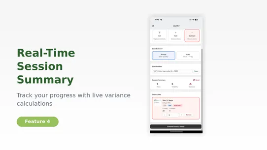COUNTY ‑ exact stock counting screenshot