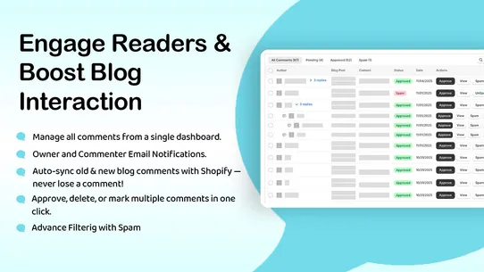 Commentify Blog Comment Reply screenshot