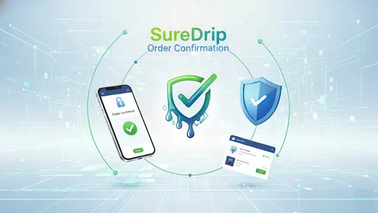 SureDrip ‑ Order Confirmation screenshot
